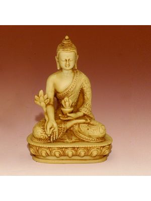 White Figurine Medicine Buddha 5.25 Cheap