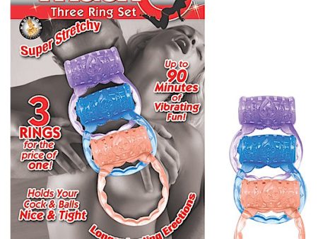 The Macho Collection 3 Ring Set - Assorted Colors Online