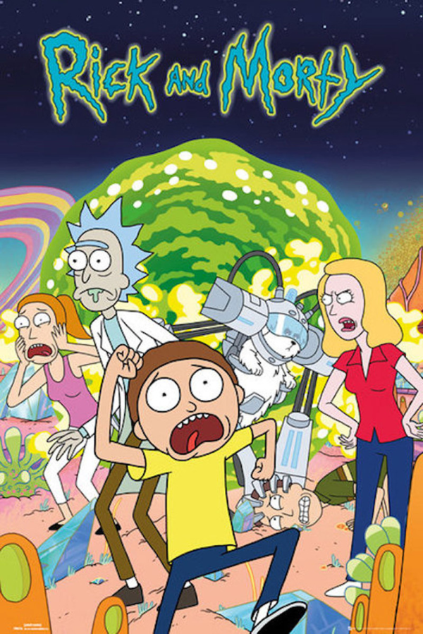 Rick and Morty Group Portal Poster Online Hot Sale