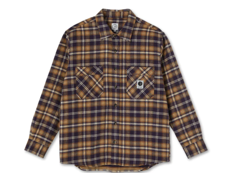 Polar Skate Co - Flannel Shirt - Plum   Brown For Cheap