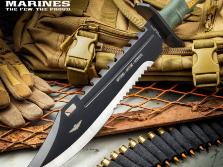 USMC Marine Force Recon Jungle Bowie Knife Online Hot Sale