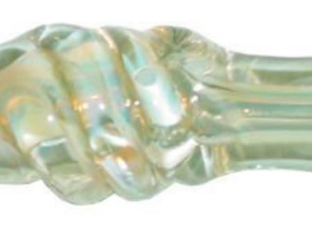 Fumed Chillum with Swirl in Glass 3.5  Fashion