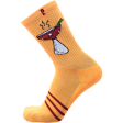 Psockadelic Nuge Shroom Bowl Crew Socks - Orange Online now