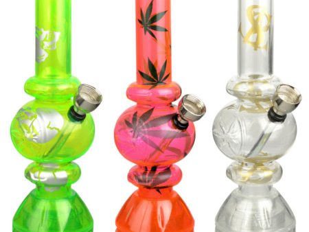 Mini Acrylic Bubble Water Pipe w  Grinder Base For Discount