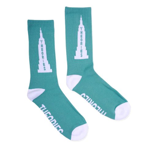 Theories - Empire Crew Socks - Seafoam Cheap