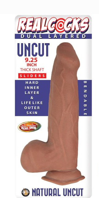 Realcocks Dual Layered Uncut Sliders 9.25″ Thick Shaft Online Sale