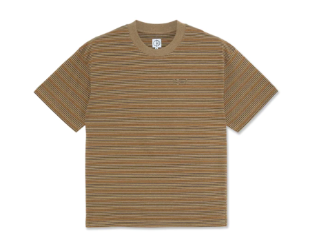 Polar Skate Co - Stripe Surf T-Shirt - Camel For Cheap