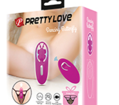 Pretty Love Dancing Butterfly Panty Vibe w Free Panty - Fuchsia Online