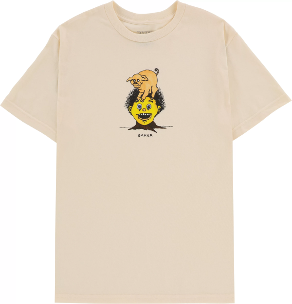 Baker Skateboards - Piggy T-shirt - Cream Hot on Sale