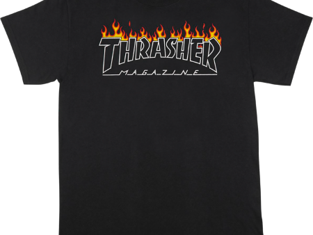 THRASHER SCORCHED OUTLINE SS XL-BLACK Online now