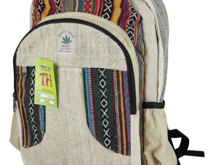 Threadheads Hemp 2 Zipper Backpack - 18 x12  Fashion