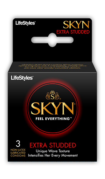 Lifestyles SKYN Extra Studded Condoms - Box of 3 For Cheap