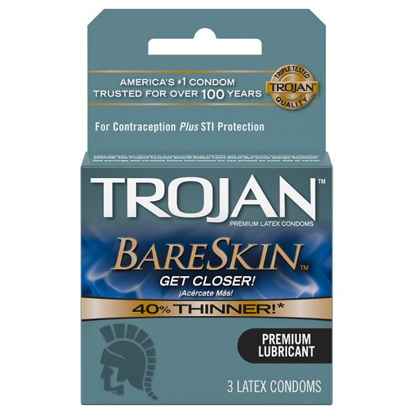 Trojan BareSkin Condoms - 3 pack Online