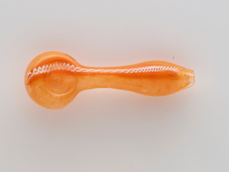 Glass Pipe Orange Swirl For Sale