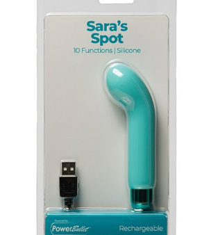 Sara s Spot Rechargeable Bullet w G Spot Sleeve - 10 Functions Teal For Sale